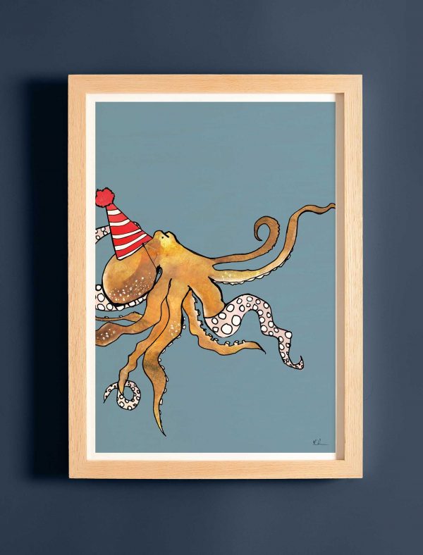 katie cardew print this party got wild octopus