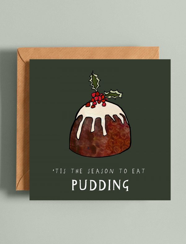 card tis the season pudding