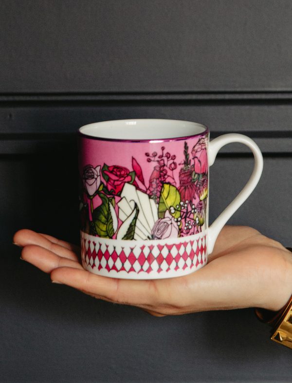 pink blooms mug product image