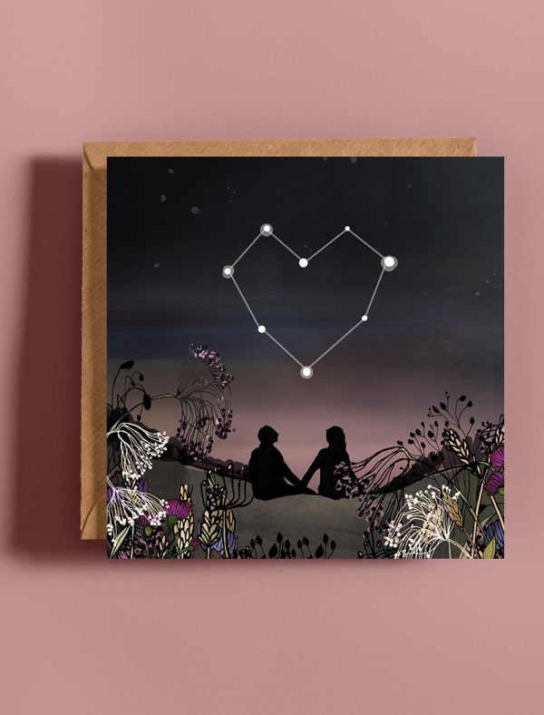 valentines written in the stars card for web 3