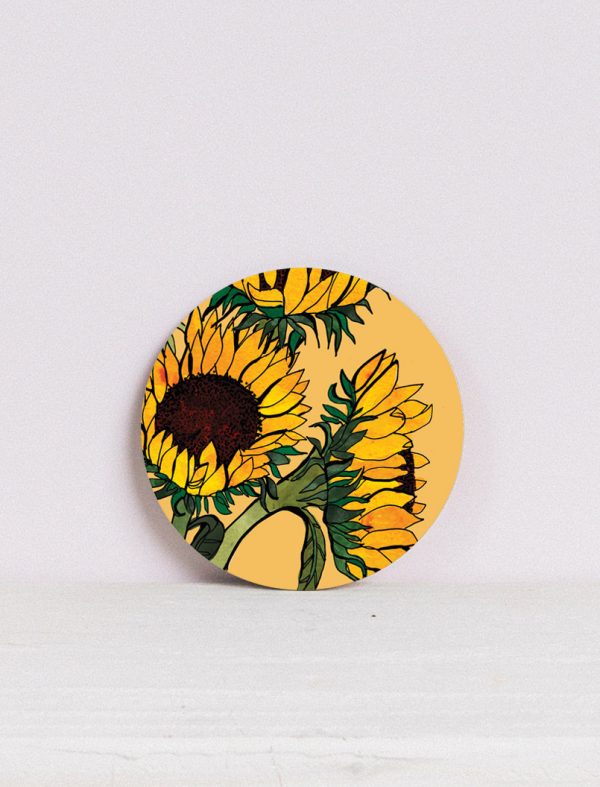 Sunflowers coaster