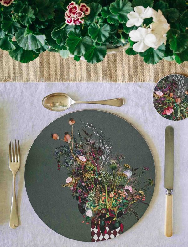 Autumn Blooms Illustrated Placemat web 1