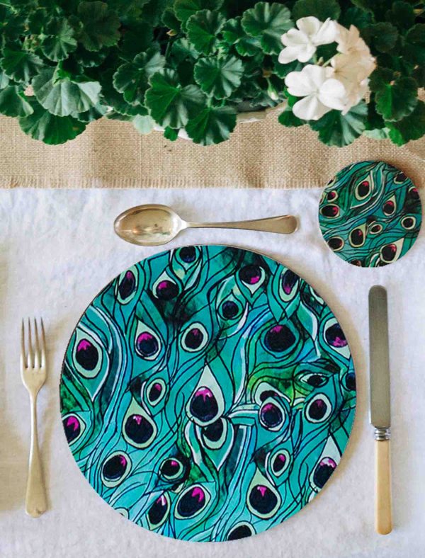 Peacock pattern placemat web 1