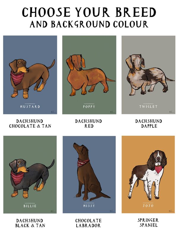Personalised dog print
